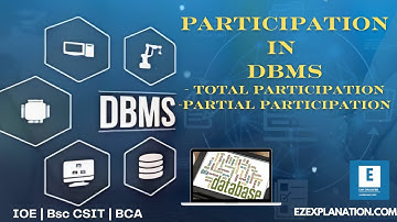 lec 11: PARTICIPATION IN DBMS ( TOTAL PARTICIPATION AND PARTIAL PARTICIPATION)