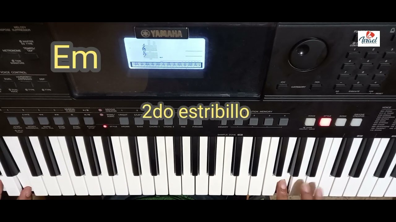 Estribillos para sanjuanito en Piano Em