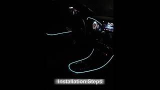 Car Ambient Lighting Kit  Installation Steps