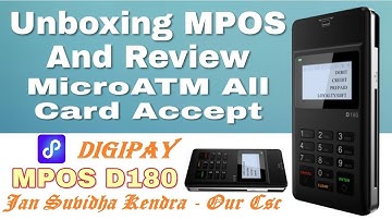 Digipay Micro ATM Pos Machine Unboxing  D081 #csc #digipay #microatm #atm