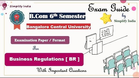 B.com 6th Semester Business Regulations [BR] Important Questions