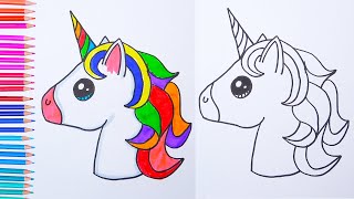 How to draw a Unicorn Easy drawings