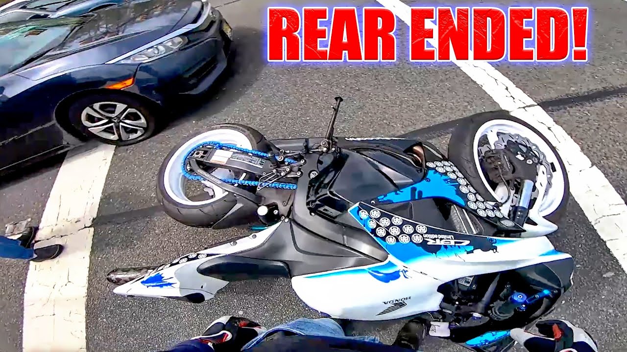 ANGRY MAN ROAD RAGE | BIKER REAR ENDED | There's NO LIFE Like the BIKE ...