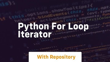 python for loop iterator