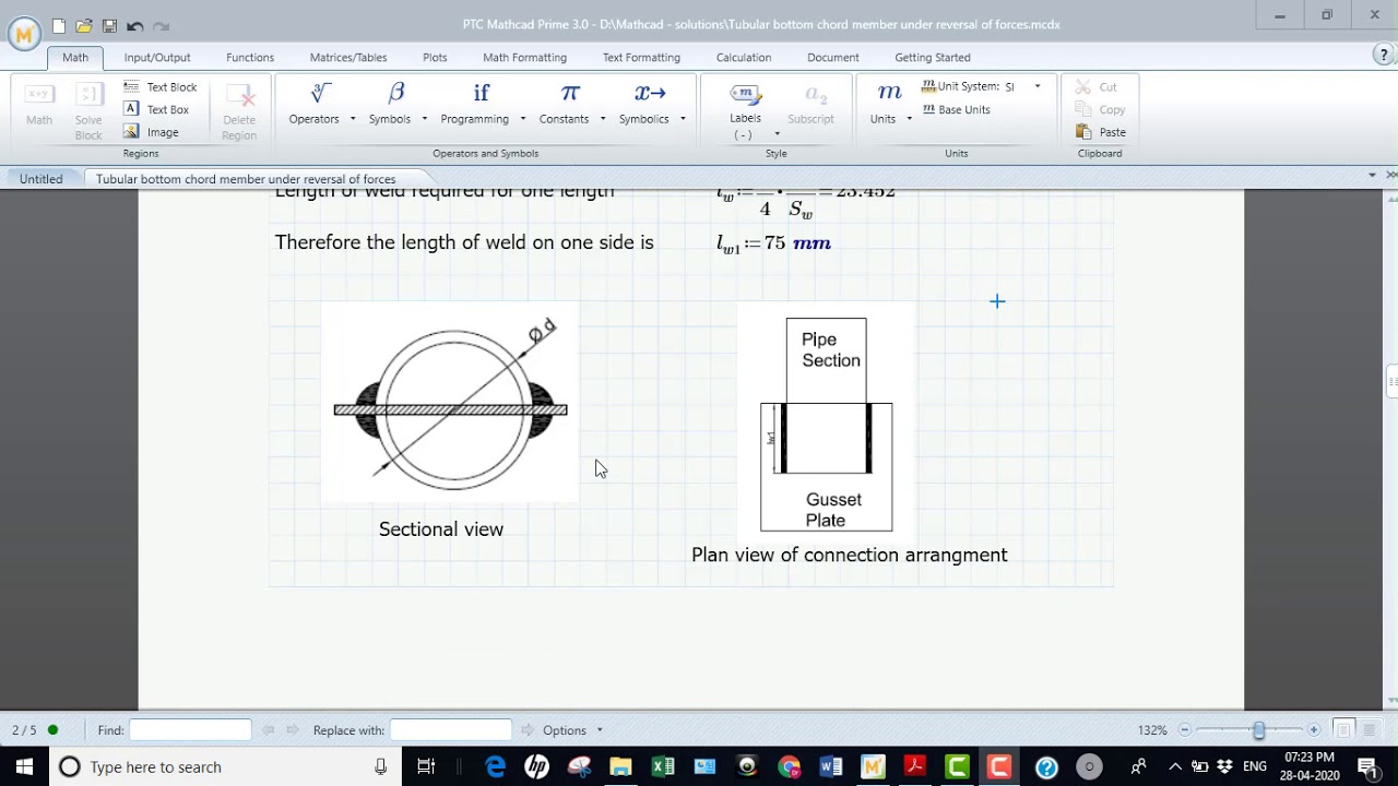 Design of Tubular Truss Member as per IS:800-2007