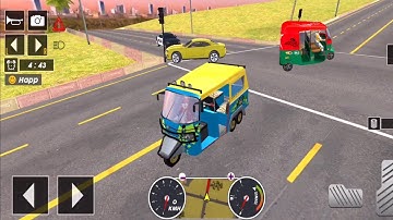 Tuk Tuk auto rickshaw driver 3D game - #231 auto rickshaw driving game - Android iOS Gameplay