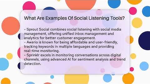 What Are Examples Of Social Listening Tools? - Everyday-Networking