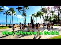 Waikiki Beach and Kalakaua Avenue Tour on a WINDY DAY | Tourists Enjoying Their Vacation in Hawaii!