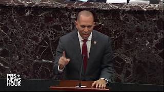 WATCH: Democrats accuse Trump team of spinning conspiracy theories | Trump's first impeachment trial