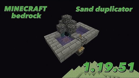 Minecraft bedrock sand duplication glitch (1.19.51) (2 people required)
