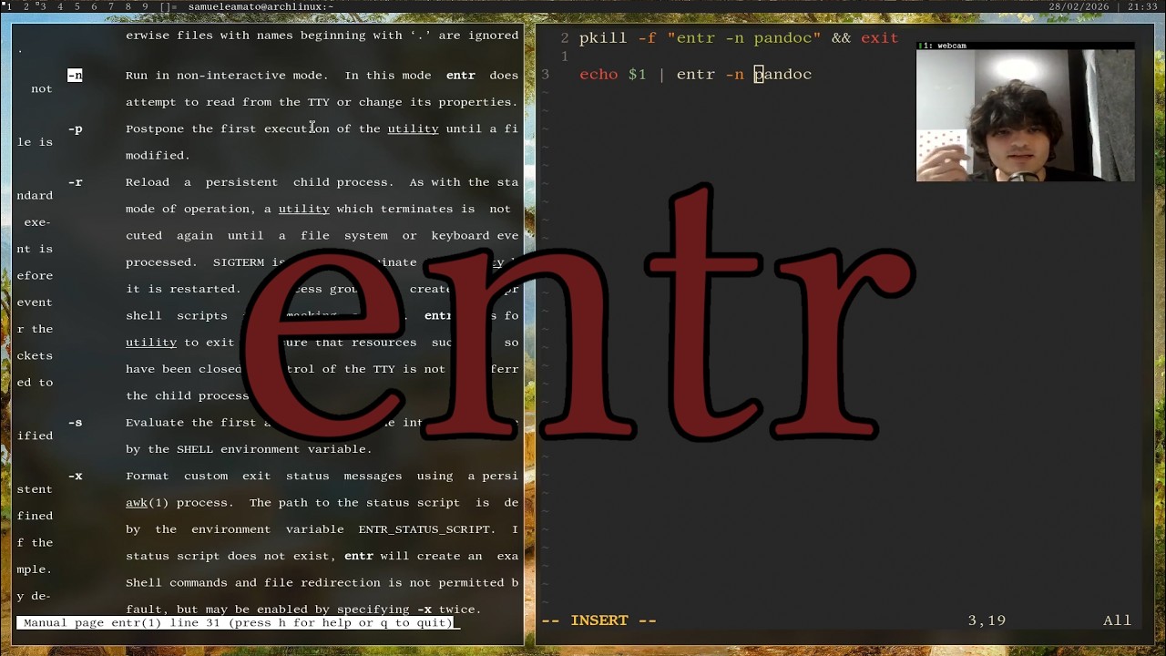 Automatizzare tutto su Linux con ENTR!