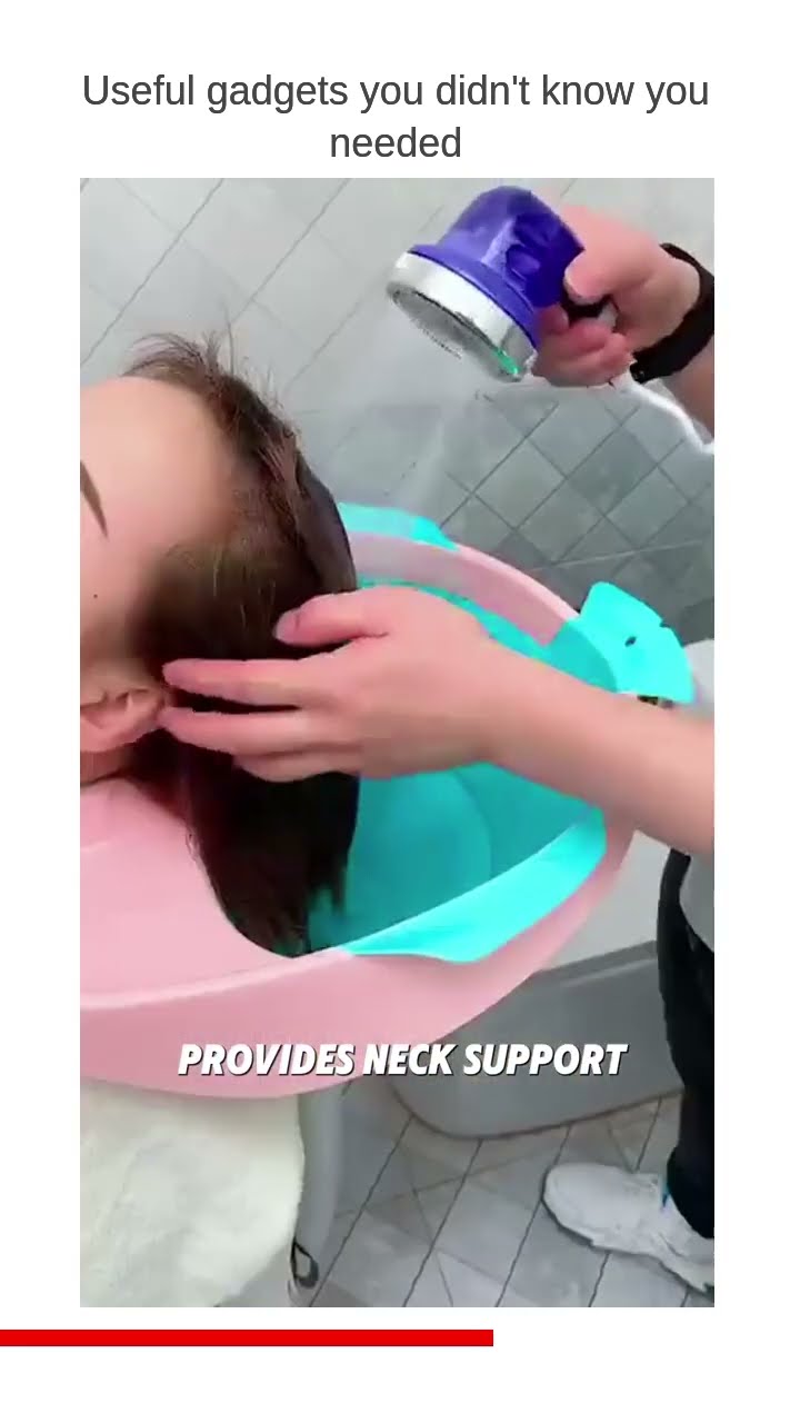Product link in Bio Simplify your hair washing routine with the Inflatable Portable Tray