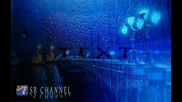 Photoshop Tutorial - Rain Text Effect