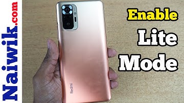 Enable Lite Mode in Redmi Note 10 Pro Max