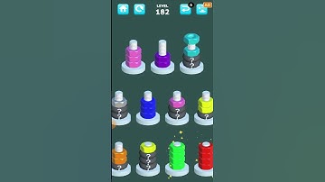 Nuts Sort Level 182 #gameplay #nutssort #androidgames #shortsfeed #shorts #nutsandbolts