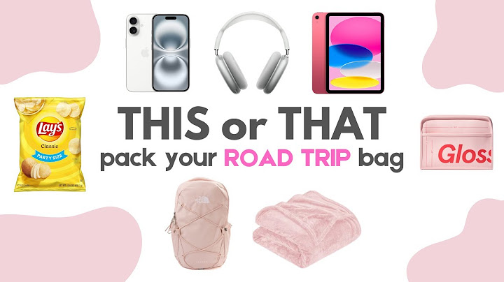 Pack Your DREAM Road Trip Bag | THIS or THAT 👜🚗🛣