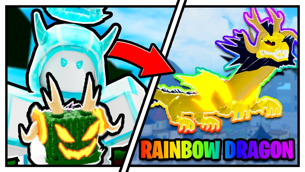 Mastering The RAINBOW Dragon Fruit Colors (Roblox Bloxfruit