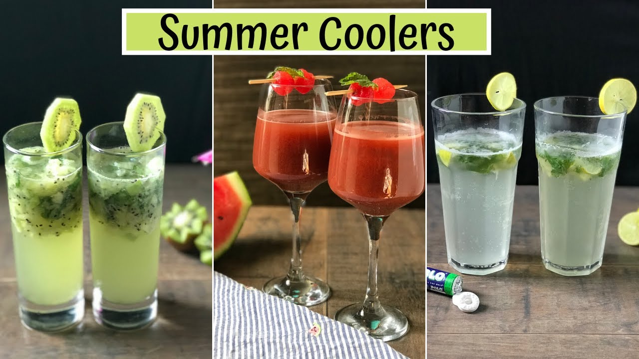 BEST SUMMER COOLERS RECIPE| Summer Drinks Non-Alcoholic at home| Quick ...