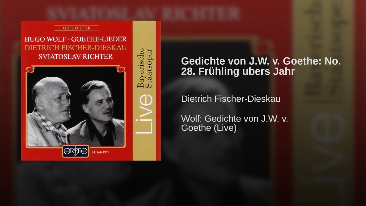 Gedichte von J.W. v. Goethe: No. 28. Frühling ubers Jahr - YouTube