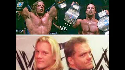 Chris Benoit & Chris Jericho vs Triple H & Stone Cold Steve Austin | WWE Tag Title Match | 5.21.2001