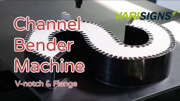 See How Signs Are Made With This Cool Tool! Channel Bender Machine for V-notch Flange Letters