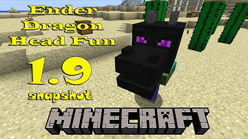 Minecraft 1.9 snapshot - Ender Dragon Head Fun
