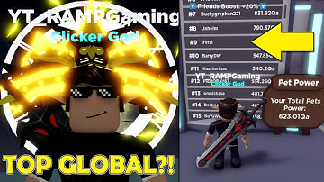 I MADE IT TO TOP 10 ON LEADERBOARDS IN CLICKER SIMULATOR!! Clicker Sim (Roblox) Top 10 Global!