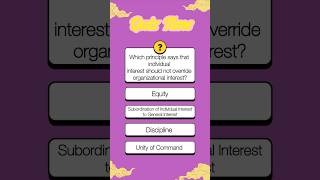 Imp MCQ of 14 Principles of Management #commerce#businessstudies#online#shorts#ytshorts#viral