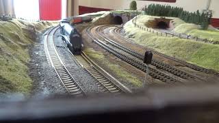 B.M.Rly.S: HORNBY is, LNER Class A4 No.4464 (60019) 'Bittern', was running on OO Gauge Layout. (V17)