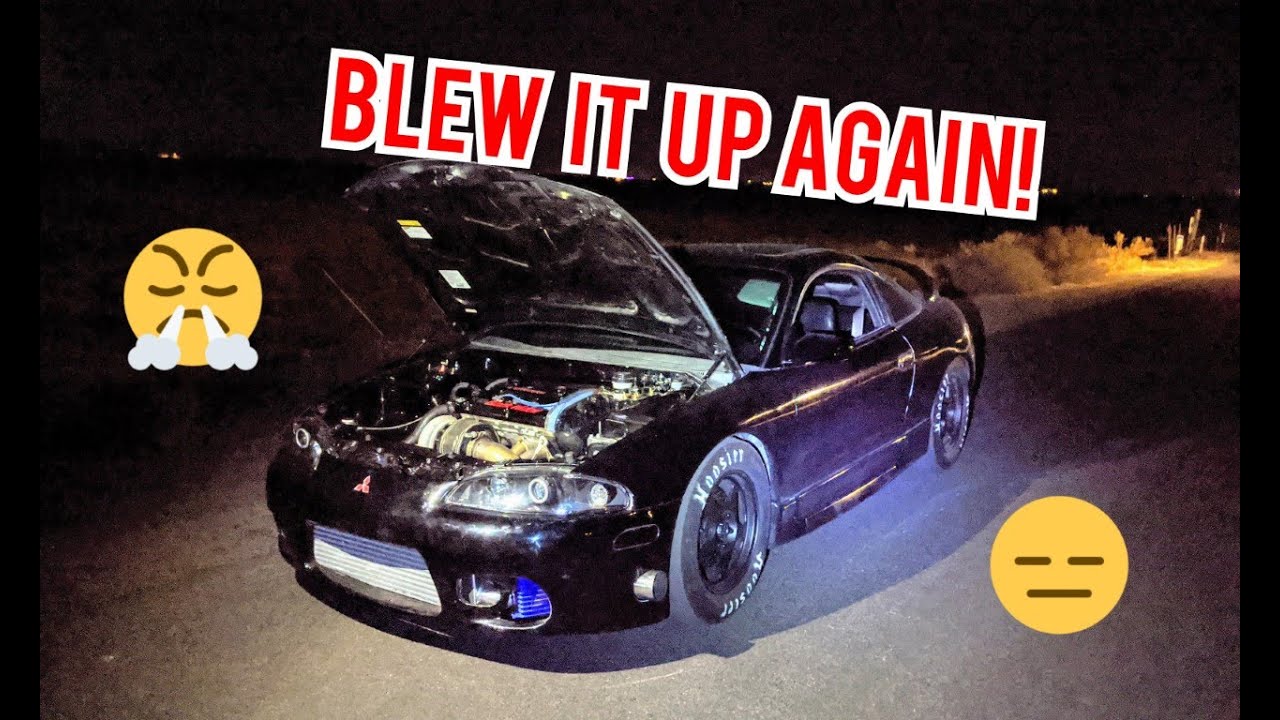 This is Why My New Aluminum rod Motor 97 Eclipse GSX broke again! AZ