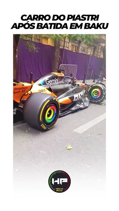 Carro BATIDO de Piastri no GP do Azerbaijão