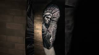 Statue of liberty #tattoo by eliot.kohek #shorts