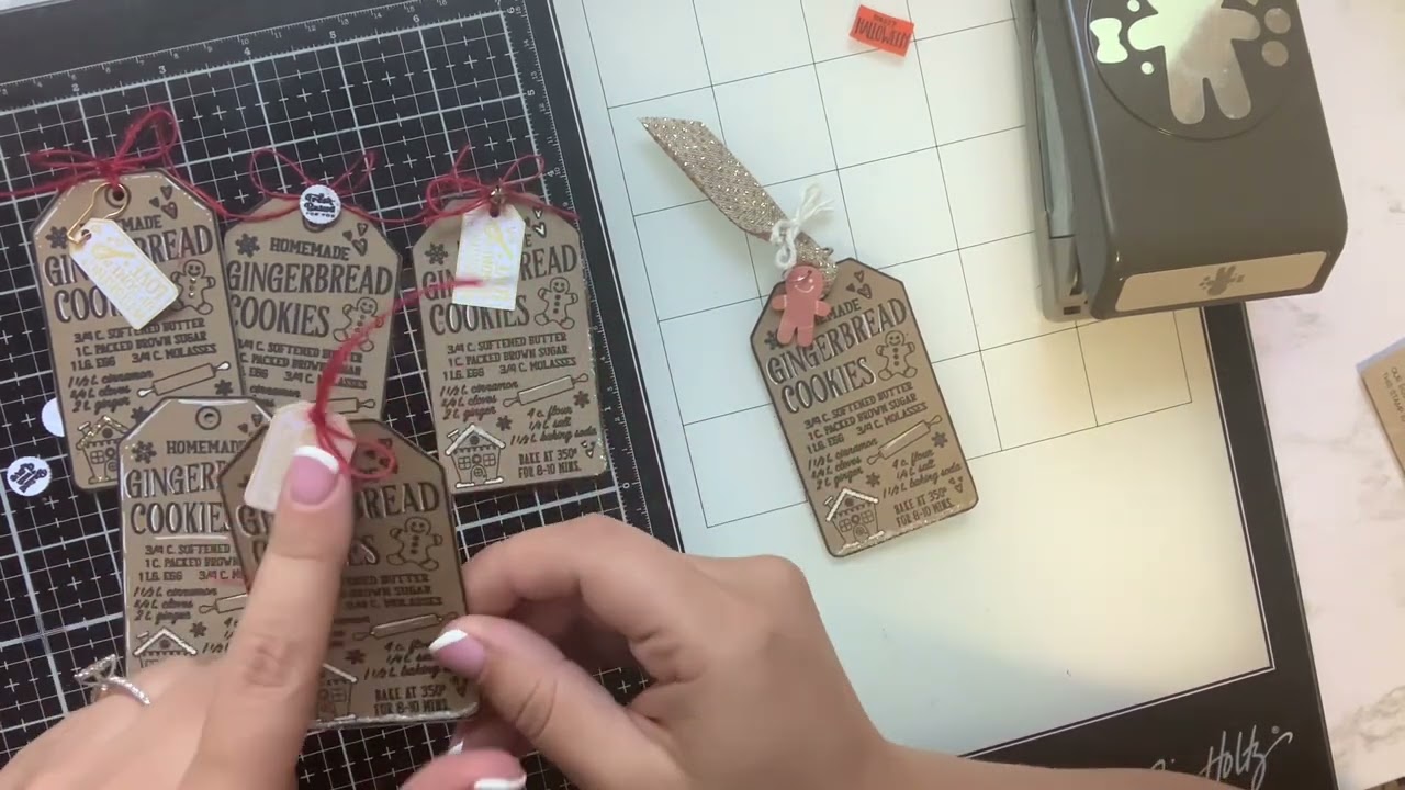 Gingerbread Recipe Tags for Sat Morning Makes! 