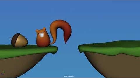 Very happy squirrel jump animation