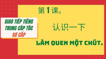 第 1 课。认识一下。BÀI 01. LÀM QUEN MỘT CHÚT _ Giao tiếp tiếng Trung cấp tốc_SƠ CẤP. #01