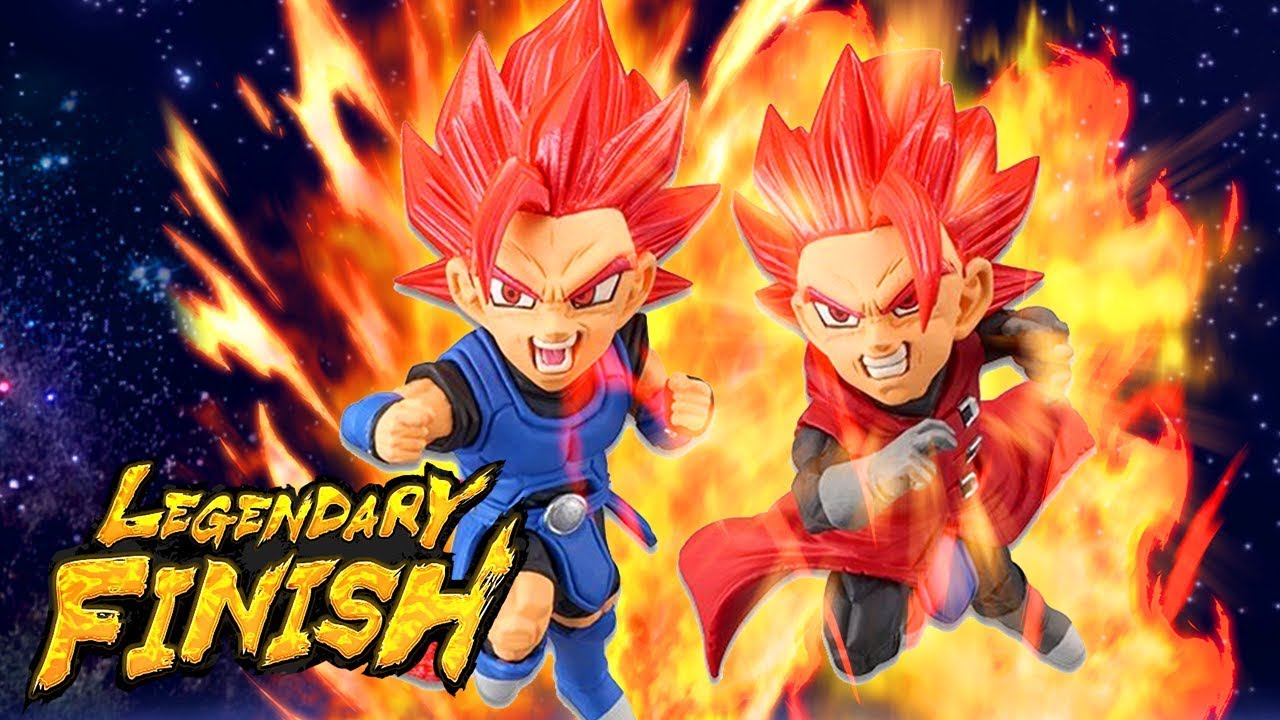 WCF Dragon Ball Legends Collab Super Saiyan God Blue Vegeta Goku & Red  Shallot