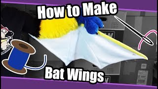 //Tutorial #64// Bat Wings For Partial Fursuits + PDF Pattern