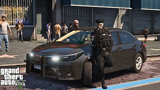 Playing As A Police Officer GTA 5 LSPDFR 2024 Toyo     ta Unmarked