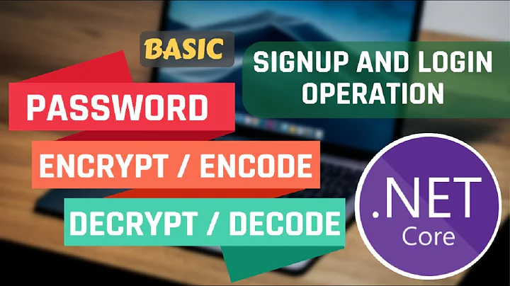 Password Encrypt and Decrypt Operation | Signup and Login | ASP.NET Core Web API