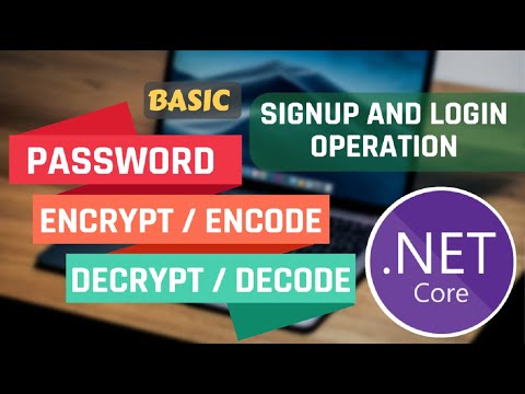 Password Encrypt and Decrypt Operation | Signup and Login | ASP.NET Core Web API