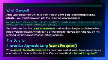 What Happened to Assert.DoesNotThrowAsync() in xUnit?