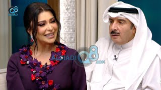 لقاء الفنان حسين المنصور و الفنانة لمياء طارق في برنامج (ليالي الكويت) عن مسلسل عزيز الروح