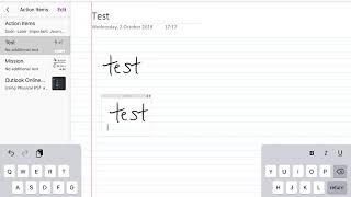OneNote (iPad app) copy/paste of ink strokes problem