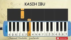 not pianika kasih ibu - tutorial belajar pianika lagu anak - not angka kasih ibu  - Durasi: 1.08. 