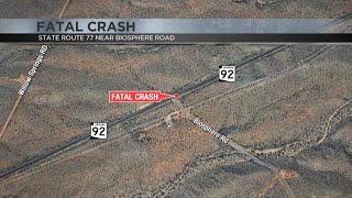 Fatal crash shut down SR-77 near Biosphere Road in Oracle