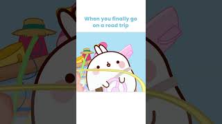 Roadtrip with your friends #friendsmemes #funnymemes #shorts #molang