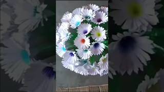 Diy Plastic bottle flower vase craft/home decore ideas #short#youtubeshorts #flowervase #viral