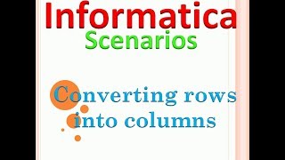 Informatica Scenarios: Convert source single row into target multiple rows screenshot 3