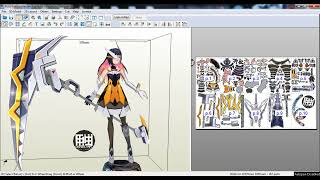 Details Ruby Mecha Maiden Papercraft Update
