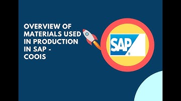How to find Materials used in Production in SAP?